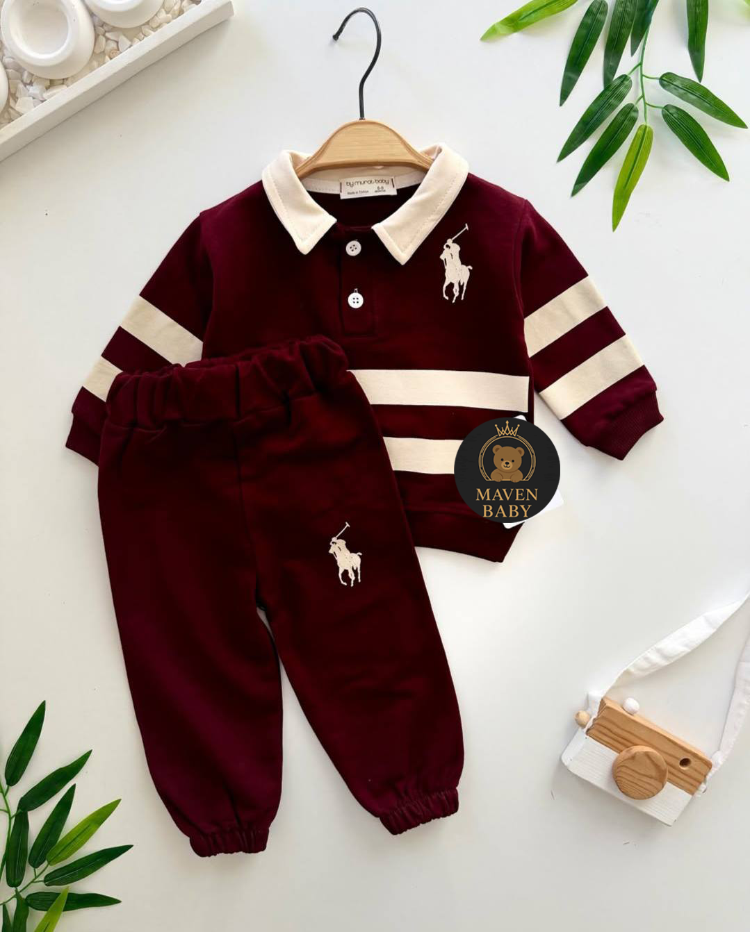 Ensemble cotton polo 2 piece